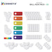 Connetix Magnetic Tiles Rainbow Ball Run Pack 92 Pieces
