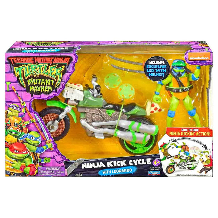 Teenage Mutant Ninja Turtles Mutant Mayhem: Ninja Kick Cycle with Leonardo