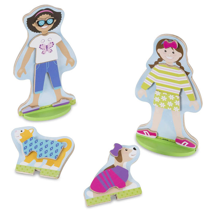Melissa & Doug Best Friends Magnetic Dress-Up Figure Set