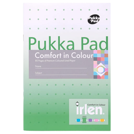 Pukka Pad Irlen Comfort in Colour Green A5 Notepad (5 Pack)
