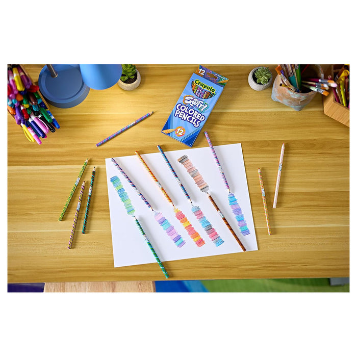 Crayola Swirl Coloured Pencils (12 Pack)