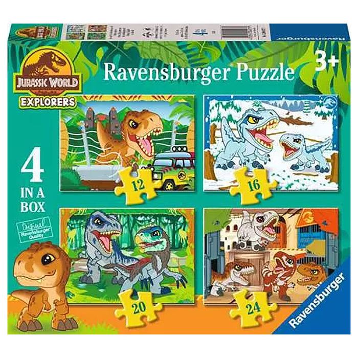 Ravensburger Jurassic World Explorers 4 in a Box Jigsaw Puzzles 