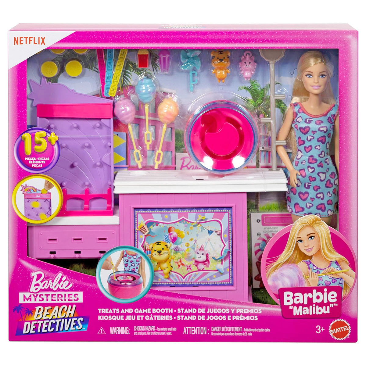 Barbie Mysteries: Beach Detectives Treats and Games Booth Playset — Booghe
