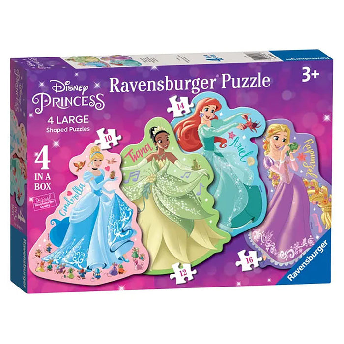 Ravensburger Disney Princess 4 in a Box Large Shaped Puzzles