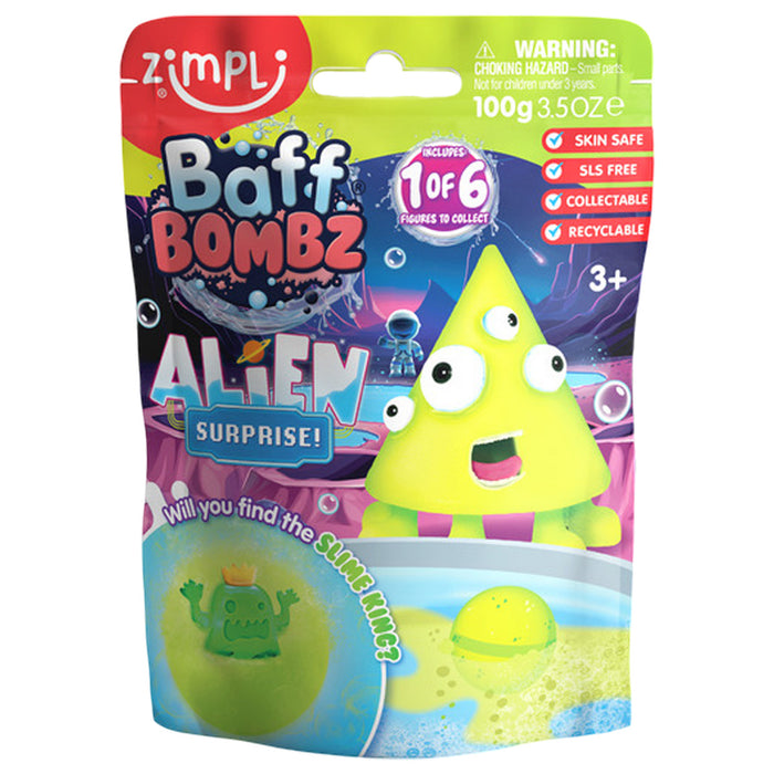 Zimpli Baff Bombz Alien Surprise! (styles vary)