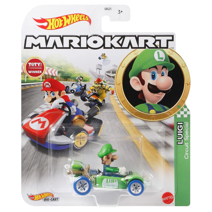 Hot Wheels Mario Kart Luigi Circuit Special Die-Cast Car