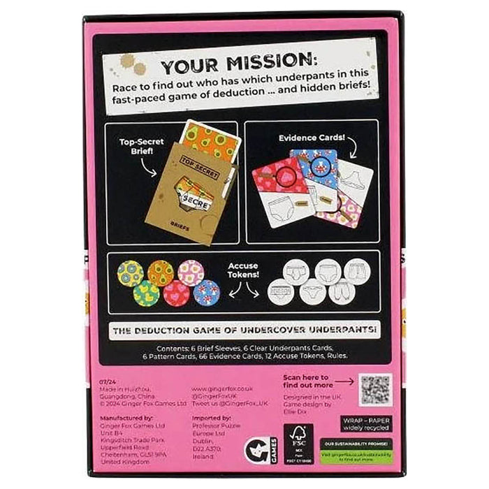 Top Secret Briefs Party Game