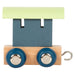 Letters Train Polar Slate Blue Train Car Wooden Toy