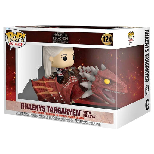 Funko Pop! Rides: House of the Dragon: S3: Rhaenys Targaryen with Meleys Deluxe Vinyl Figure #124
