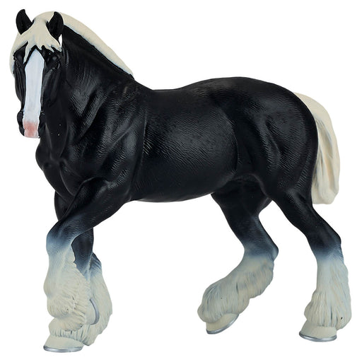 Mojo Fun Farm & Horses Clydesdale Horse Black Figure