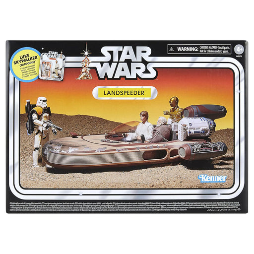 Star Wars Vintage Landspeeder Vehicle & Luke Skywalker Figure