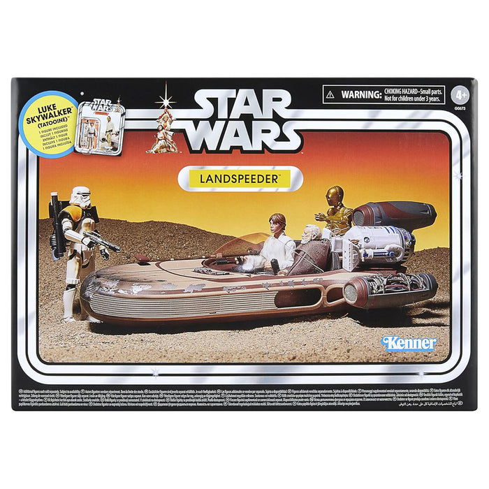 Star Wars Vintage Landspeeder Vehicle & Luke Skywalker Figure