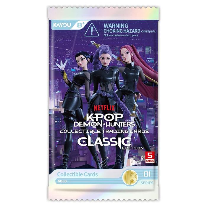 K-POP Demon Hunters Collectible Trading Cards Classic Edition Series 01 Booster Box (20 Packs)