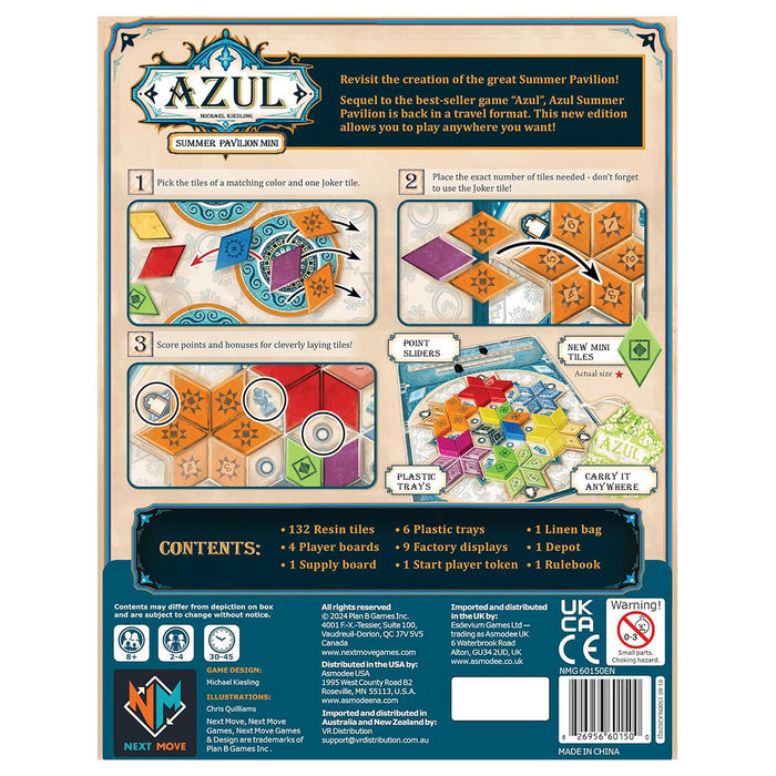 Azul: Summer Pavilion Mini Board Game