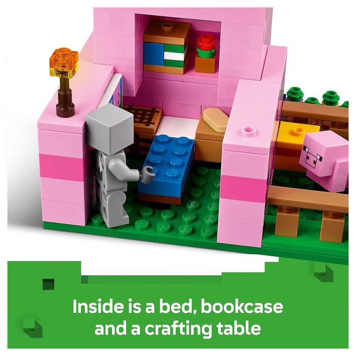 LEGO Minecraft The Baby Pig House Building Set