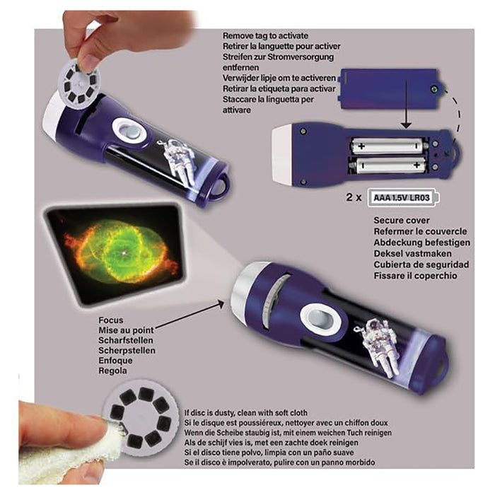Brainstorm Space Torch & Projector Set