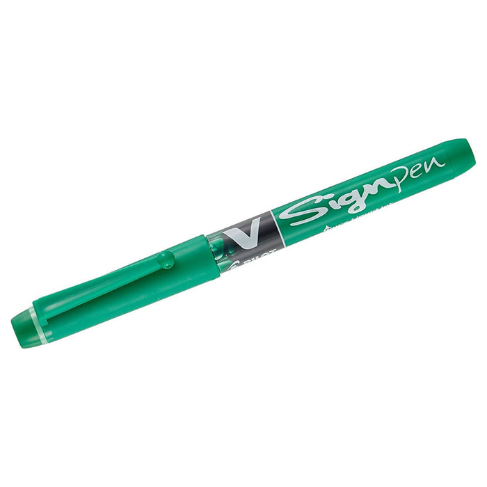 Pilot V Sign Green Pen 2.0mm Tip 