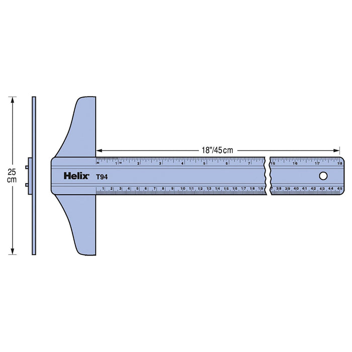 Helix 78490 18 inch 45cm T-Square