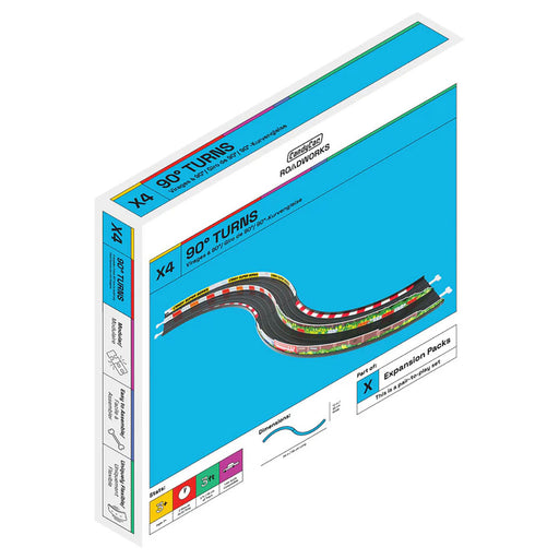 CandyCar Roadworks 90° Turns Track Expansion (2 Pack)