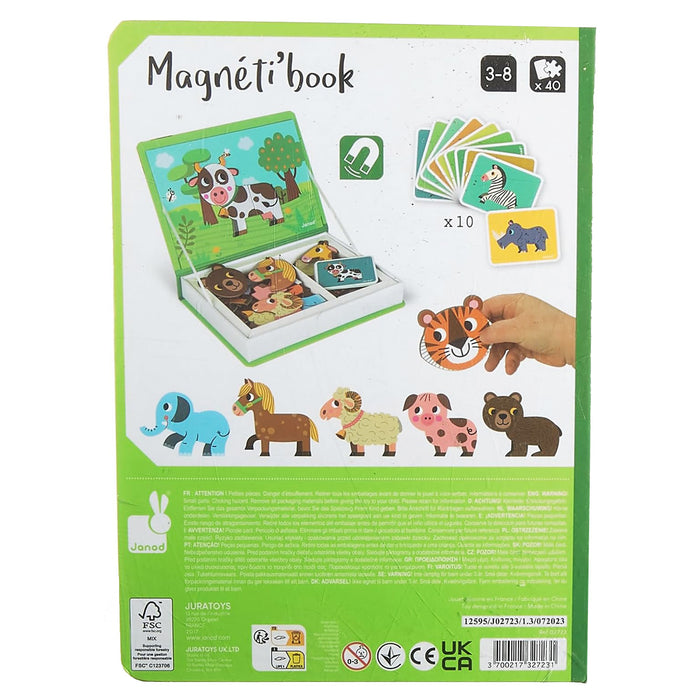 Janod Animals Magnéti'Book