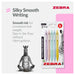 Zebra Pens Z- Grip Smooth Pastel Barrel Black Ink 5pk