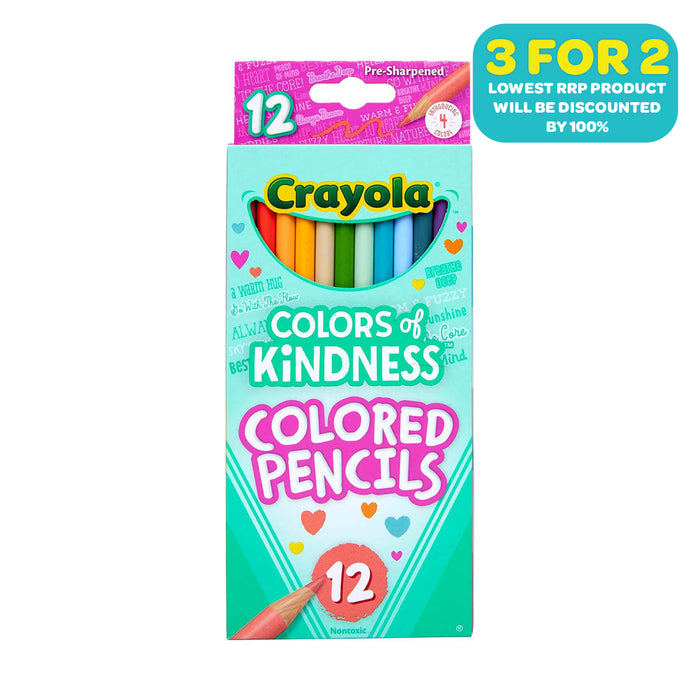 Crayola Colors of Kindness Coloured Pencils (12 Pack)