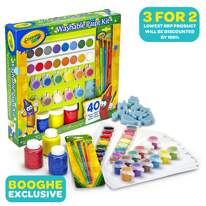 Crayola Washable Paint Kit (40 Pieces)