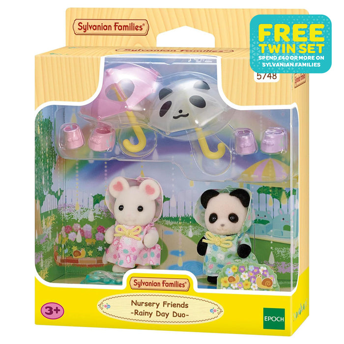 Sylvanian Families Nursery Friends - Rainy Day Duo