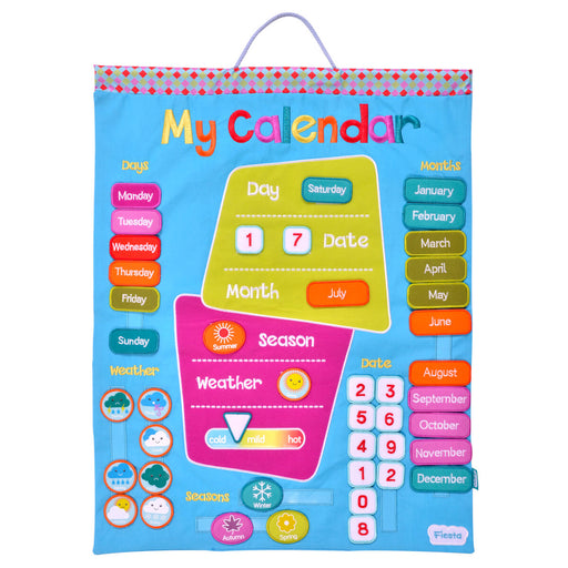 My Calendar Fabric Wall Hanging - Multi-colour