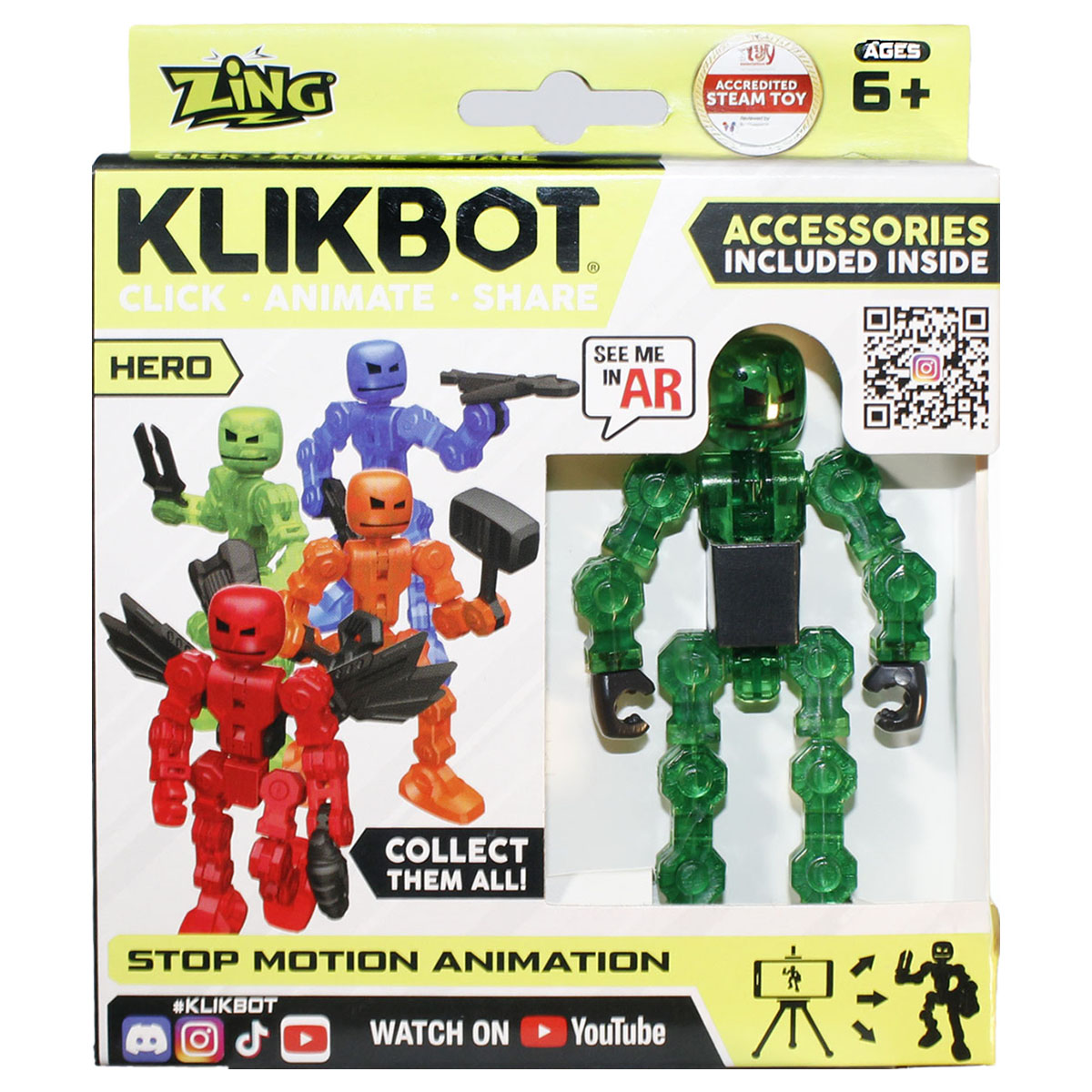 KLIKBOT Hero Stop Motion Animation Figure (styles vary) — Booghe