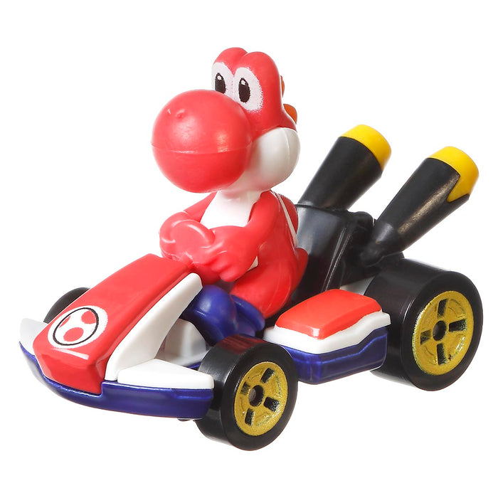 Hot Wheels Mario Kart Red Yoshi Standard Kart