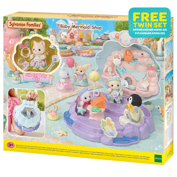 Sylvanian Families Baby Mermaid Shop Playset