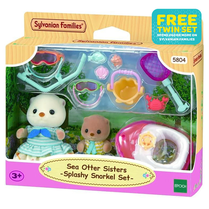 Sylvanian Families Sea Otter Sisters Splashy Snorkel Set