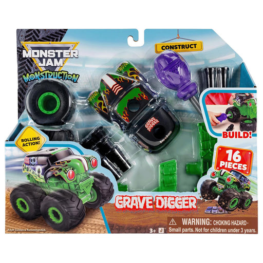 Monster Jam Monstruction Grave Digger Buildable Vehicle