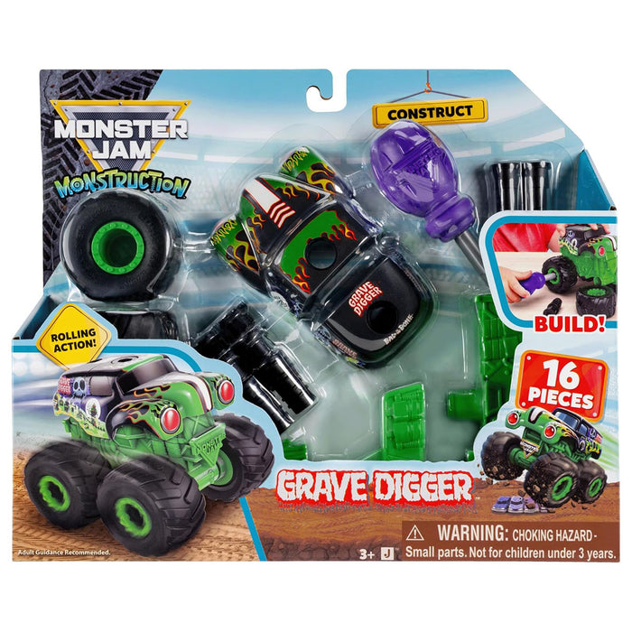 Monster Jam Monstruction Grave Digger Buildable Vehicle