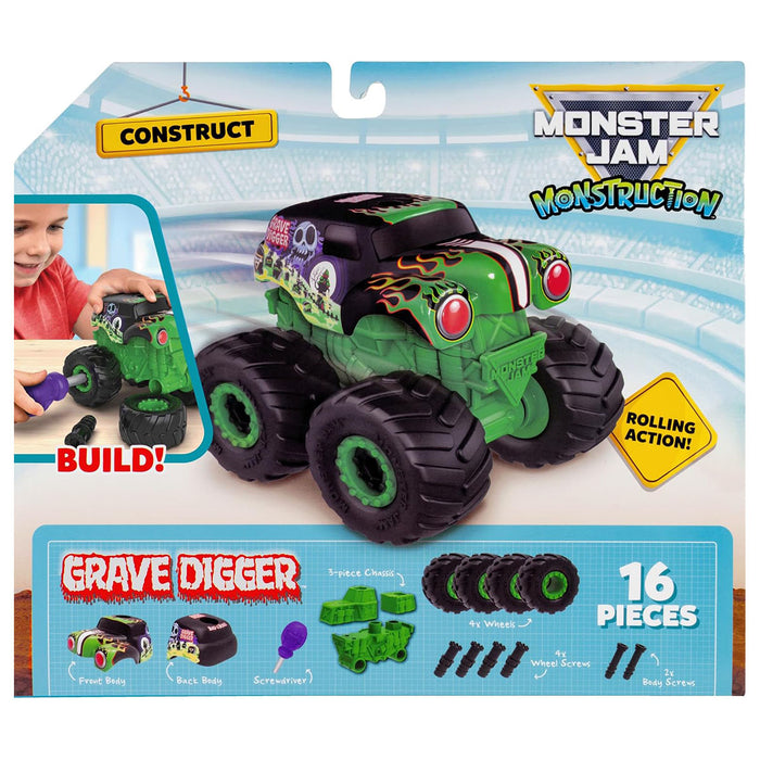 Monster Jam Monstruction Grave Digger Buildable Vehicle