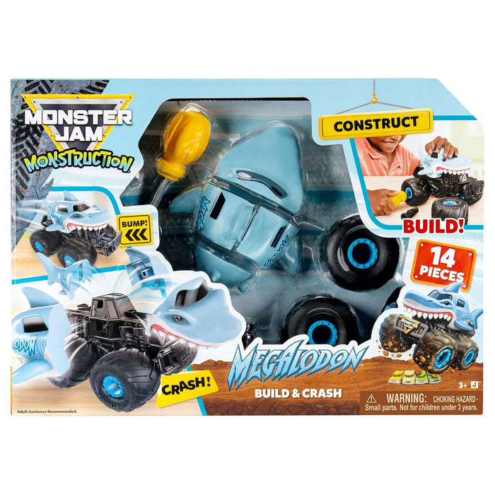 Monster Jam Monstruction Build & Crash Megalodon Vehicle