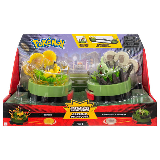 Pokémon Pikachu & Larvitar Battle Disc Showdown Playset