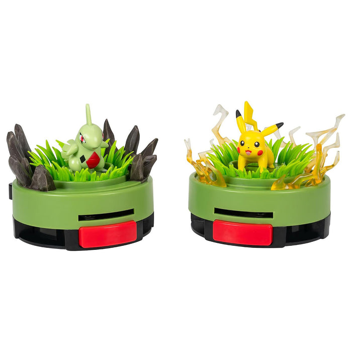 Pokémon Pikachu & Larvitar Battle Disc Showdown Playset