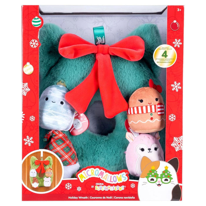 Squishmallows Micromallows Holiday Wreath Soft Toy