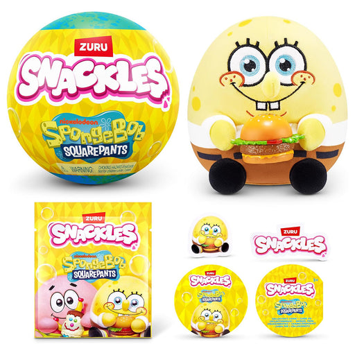 Snackles SpongeBob SquarePants 5" Plush Capsule (styles vary)