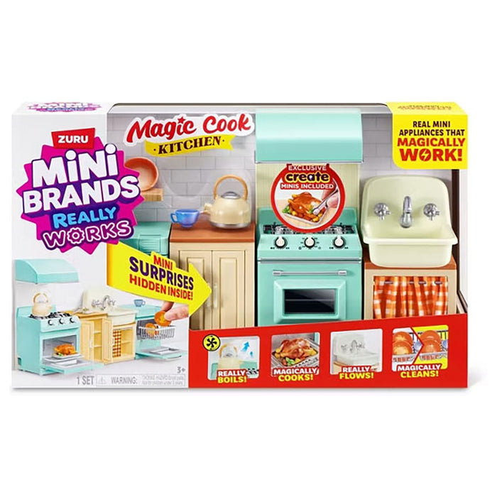 Mini Brands Really Works Magic Cook Kitchen Playset 