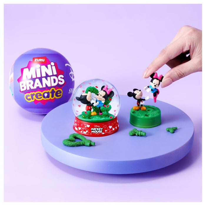 Mini Brands Create Disney Snow Globes Playset Capsule (styles vary)