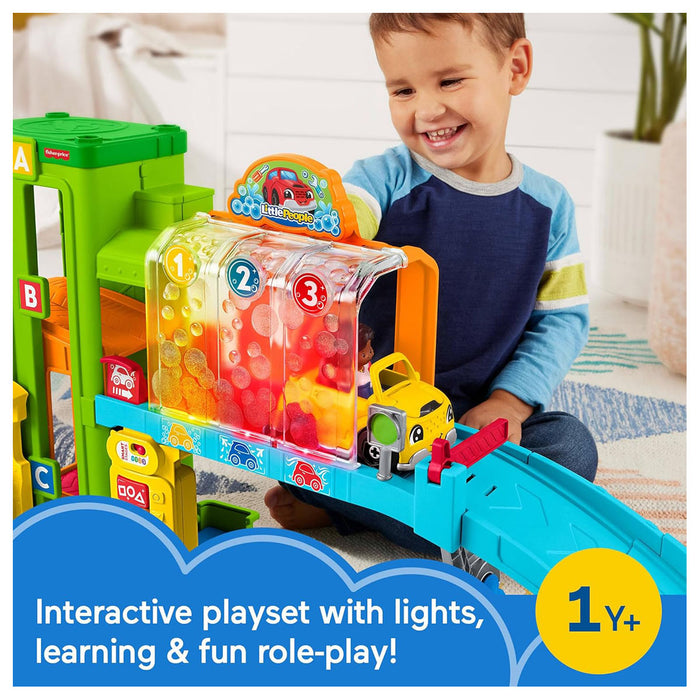 Fisher-Price Little People Light-Up Learning Garage Playset