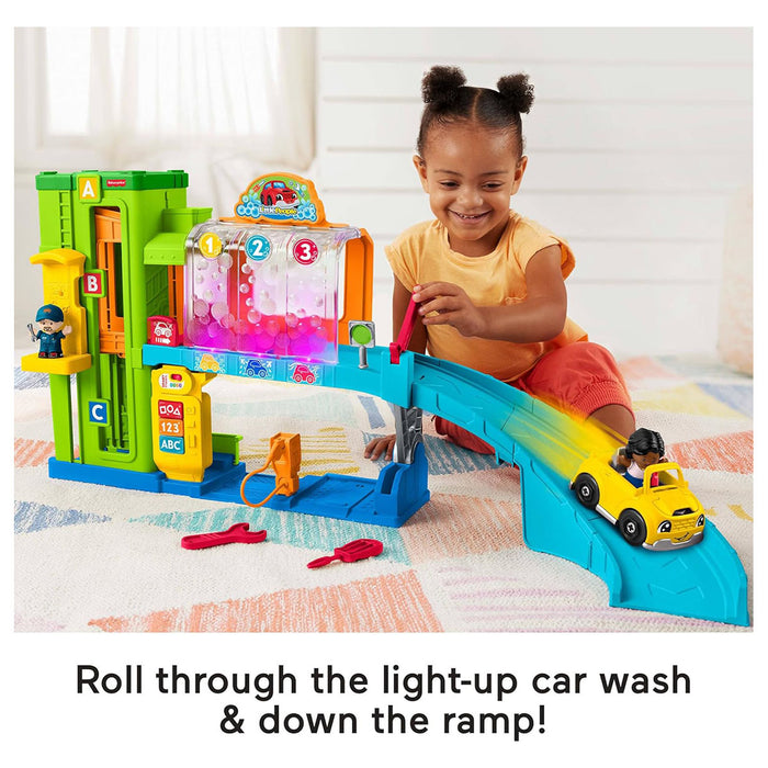 Fisher-Price Little People Light-Up Learning Garage Playset