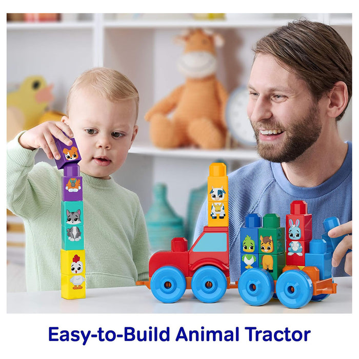 Fisher-Price Mega Bloks Build & Match Animal Tractor
