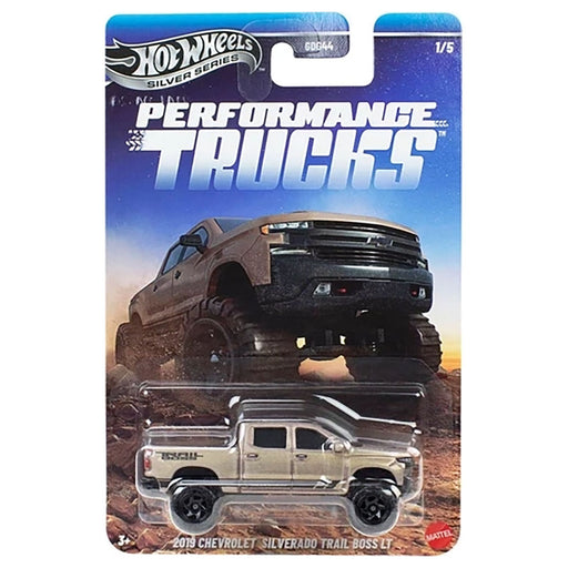 Hot Wheels Silver Series Performance Trucks 2019 Chevrolet Silverado Trail Boss LT Car 1/5 