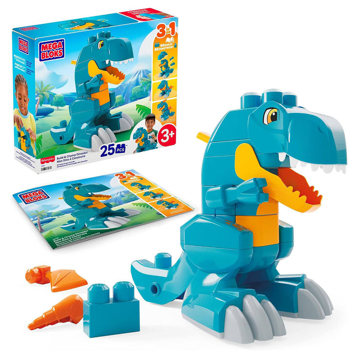 Fisher-Price Mega Bloks Build & Chomp Dinosaur