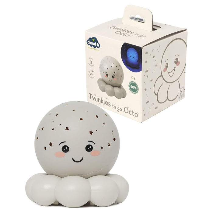 Cloud B Twinkles To Go Octo™ Grey Night Light