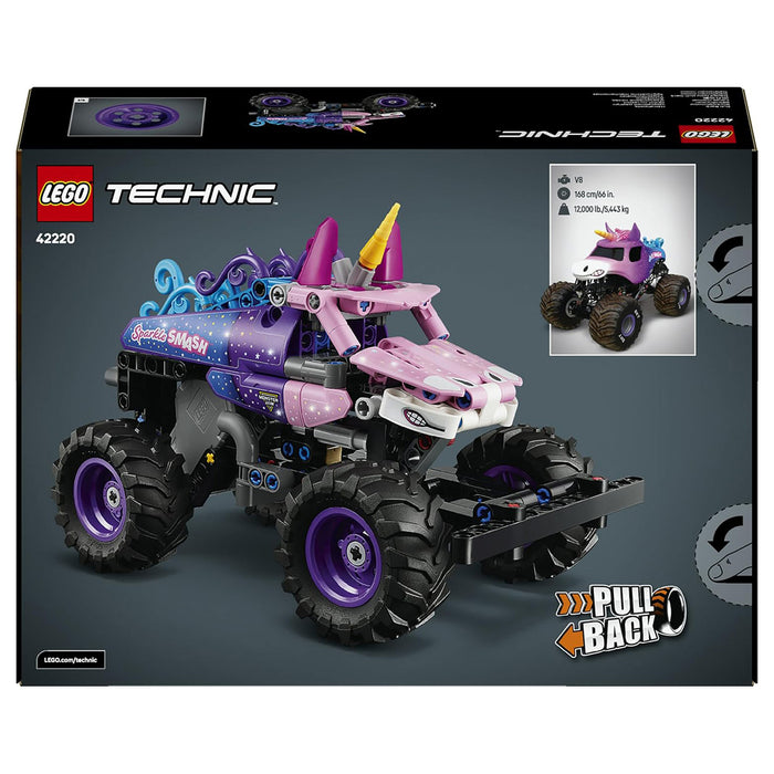 LEGO Technic Monster Jam Sparkle Smash Pull-Back Vehicle Building Set